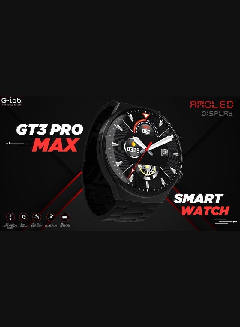 G-Tab GT3 Pro Max Bluetooth Calling Smartwatch Fitness & Health Tracking Watch Heart Rate, SpO2, Sleep Monitor IP68 Waterproof Multi-Sport Modes - Image 5